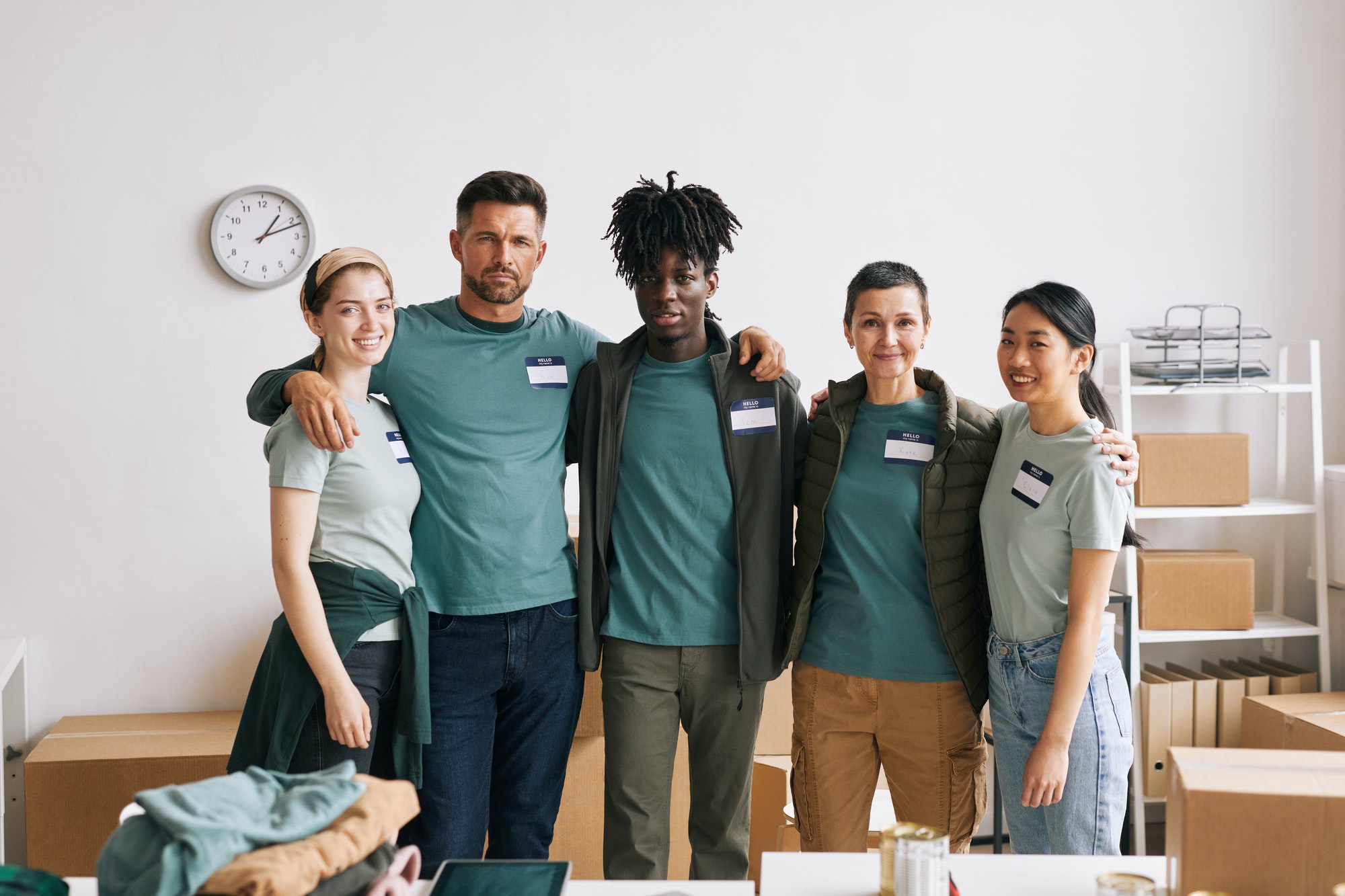 Diverse Group of Volunteers